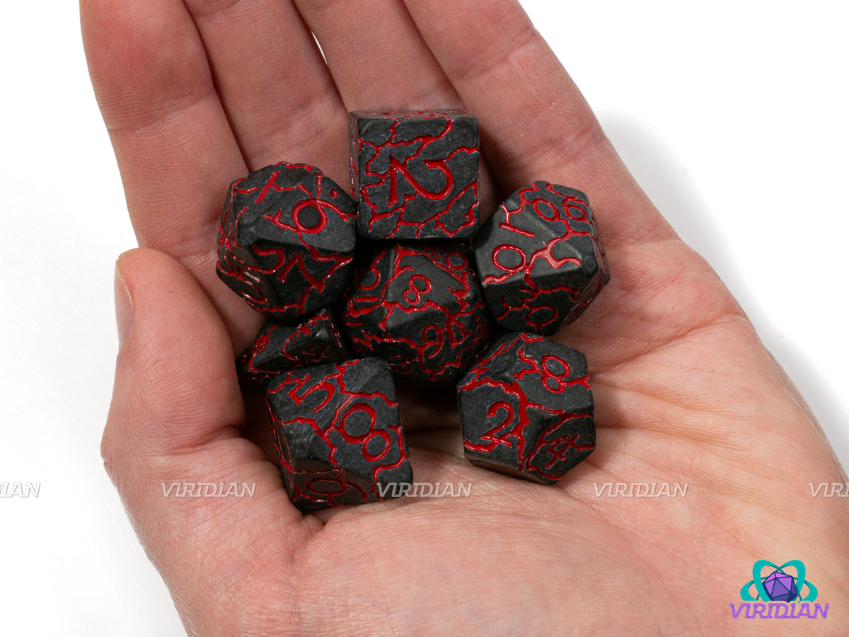 Mustafar | Volcanic Hell, Matte Frosted Grey-Black, Red Lightning