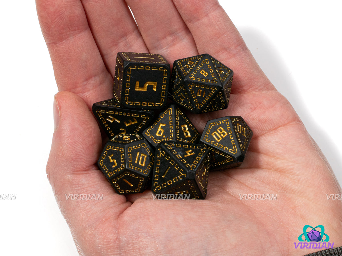 Black and Gold Dice buying Set