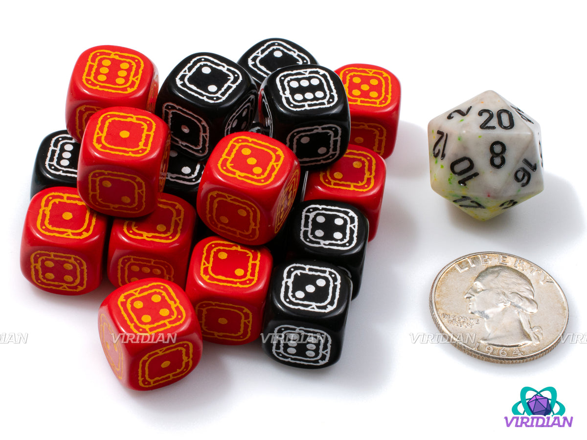 18 Pieces Glow In The Dark Dice Luminous Dices 6 Sided Dice With Black Velvet Pouches For Board Activity Casino Theme Party Favors