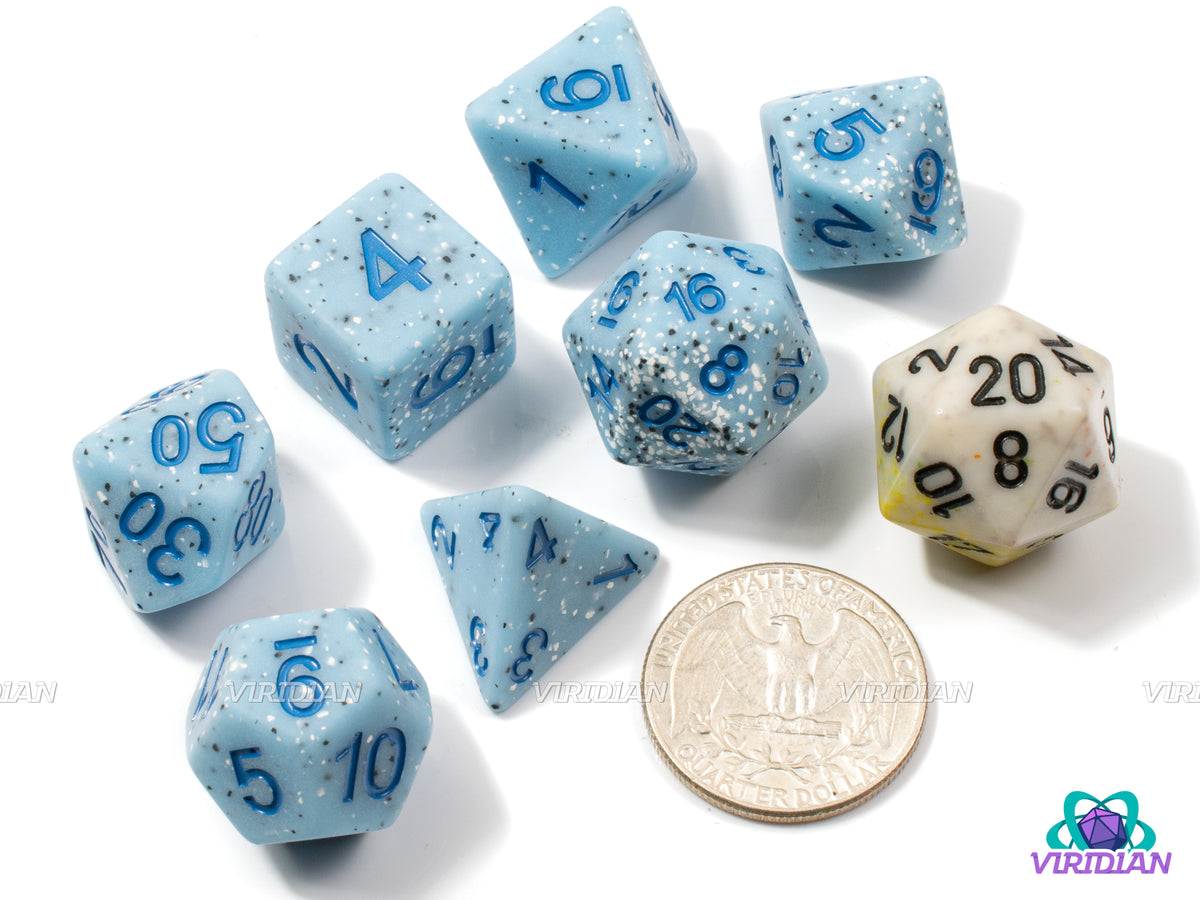 Blueberry Boba | Light Blue Base, White & Black Speckles