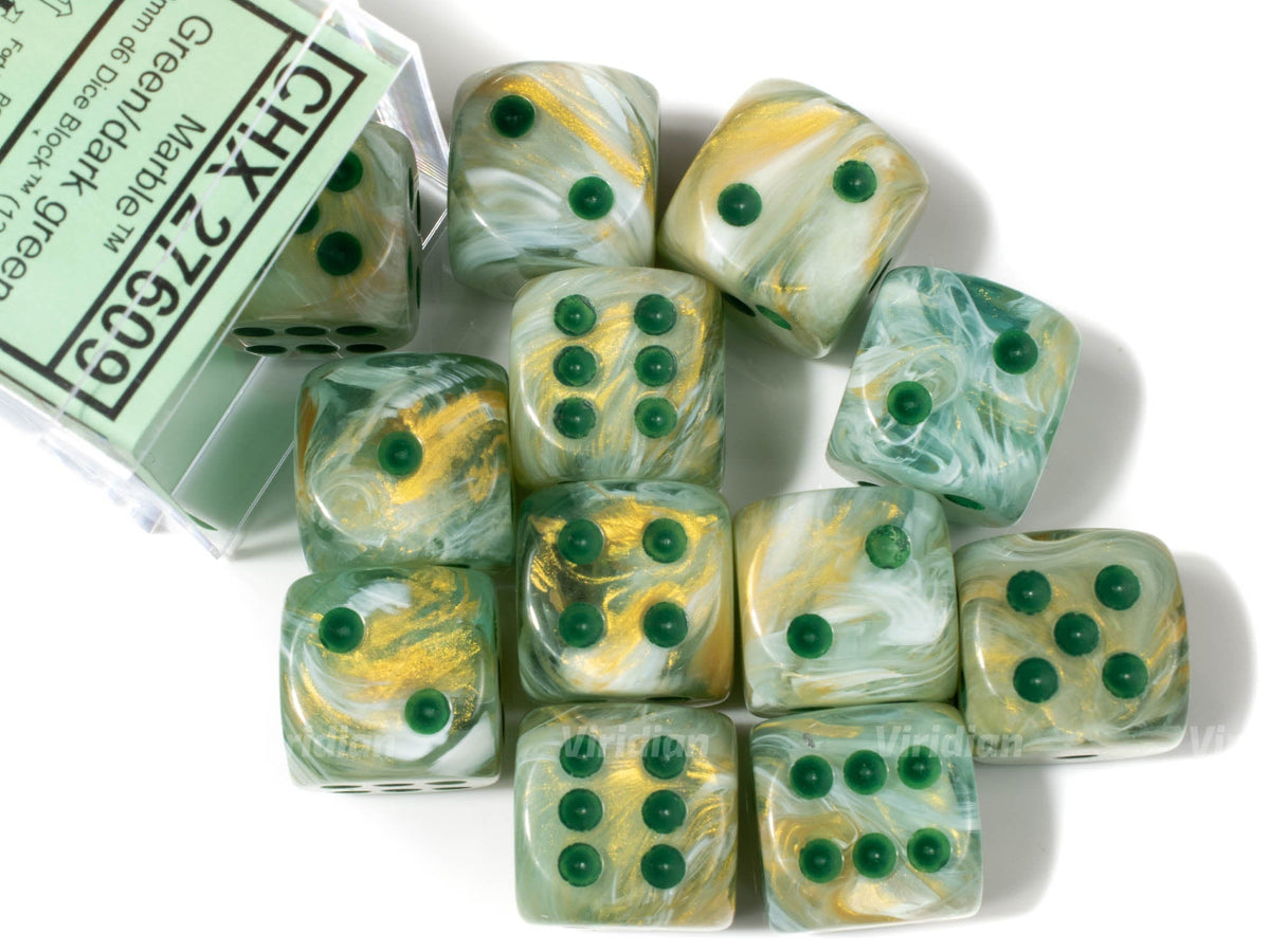 Green fashion Marble Dice