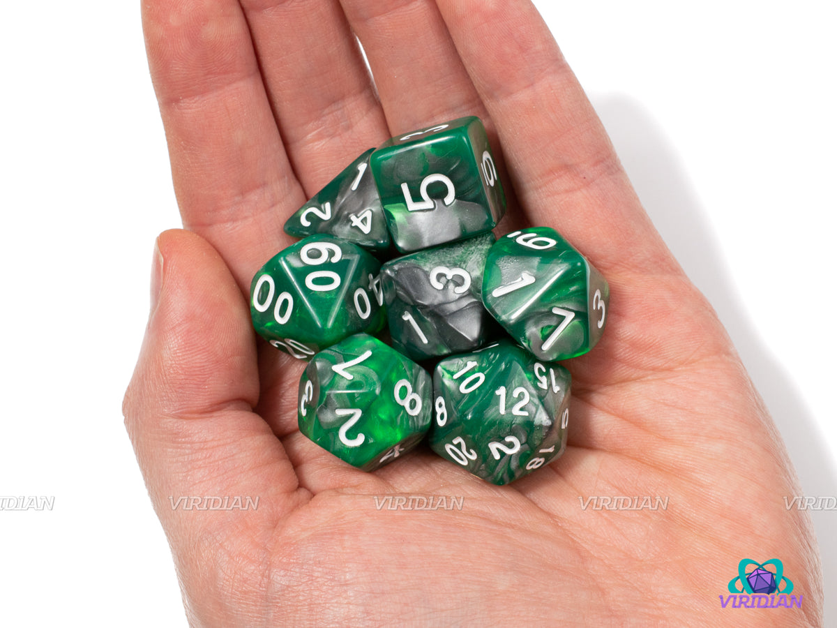 Bio-Mechanical (discontinued) | Grey and Green Swirled Acrylic