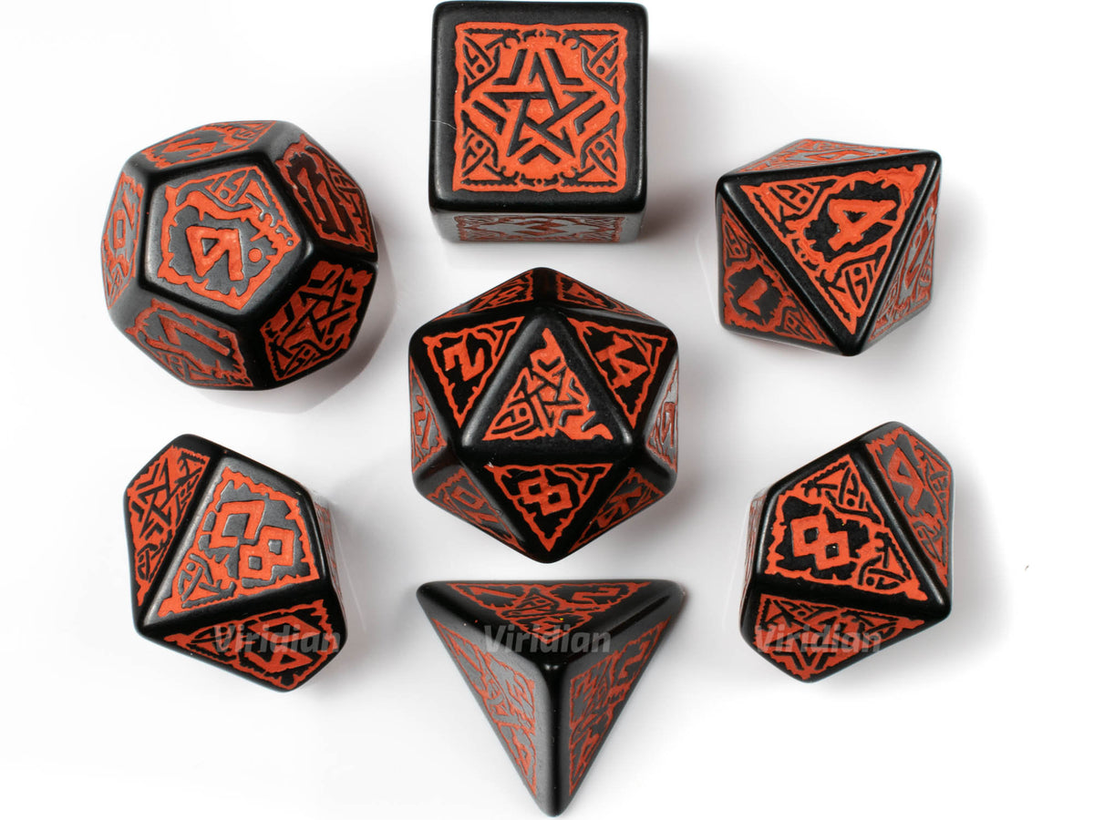パーツ Dice Steampunk Metal Polyhedral Dice Set (7) - Game Nerdz