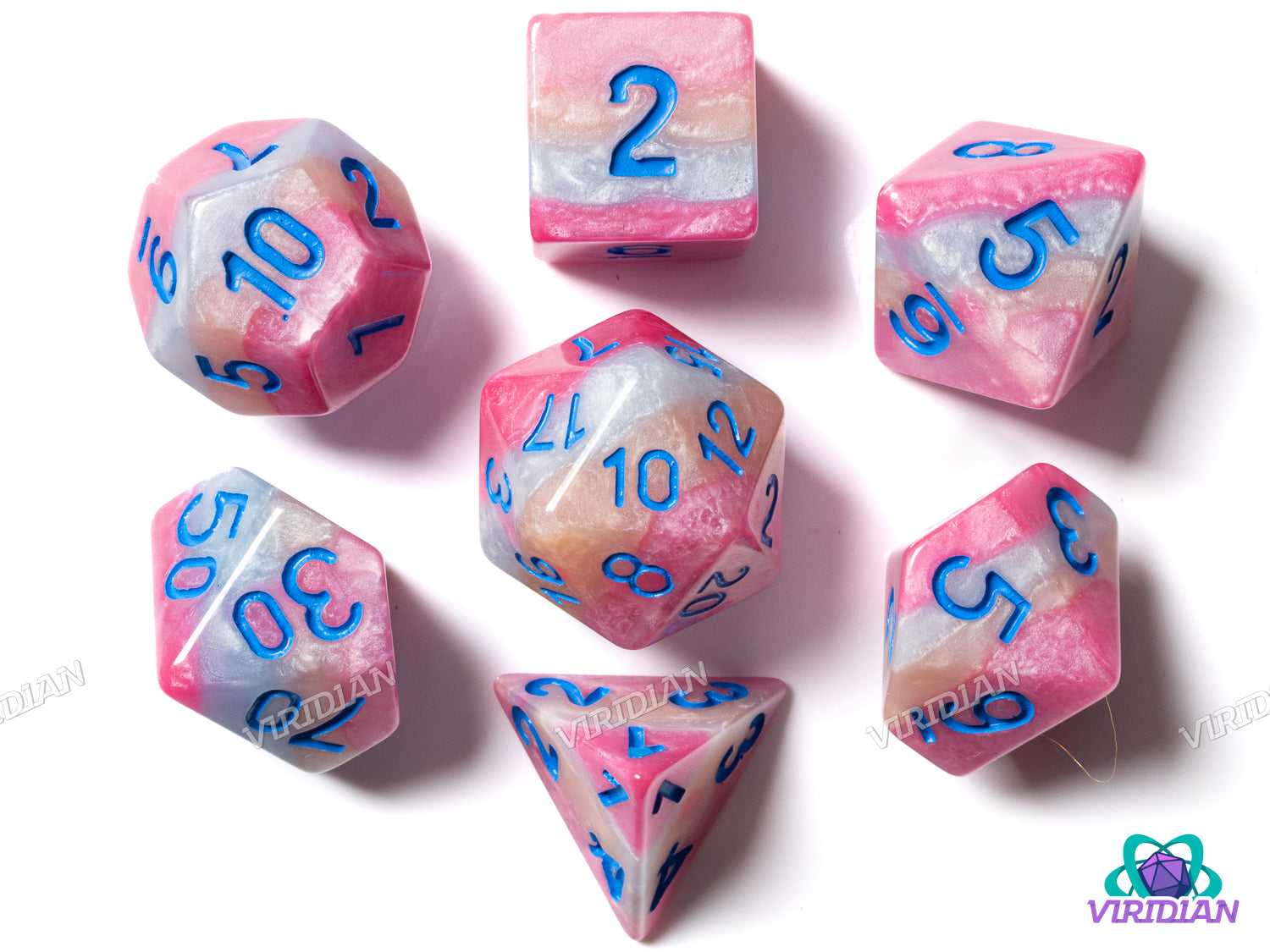 Sweet (Non) Candy | Resin Polyhedral Dice (7)