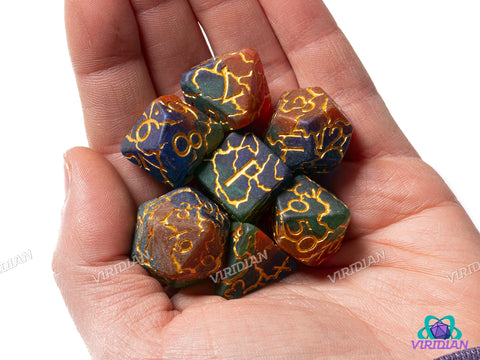 Rainbow Strike | Resin Polyhedral Dice (7)