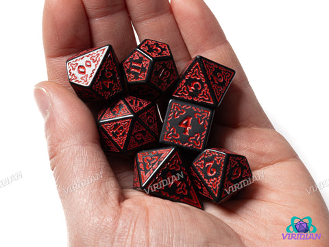 Celtic Knots: Morrigan | Acrylic Dice Set (7)