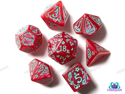 Easter Rabbit (Light-Red) | Acrylic Polyhedral Dice (7)