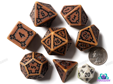 Crumbling Ancient Temple V2 | Giant Castle Resin Dice Set (7) | Dungeons and Dragons (DnD) (Copy)