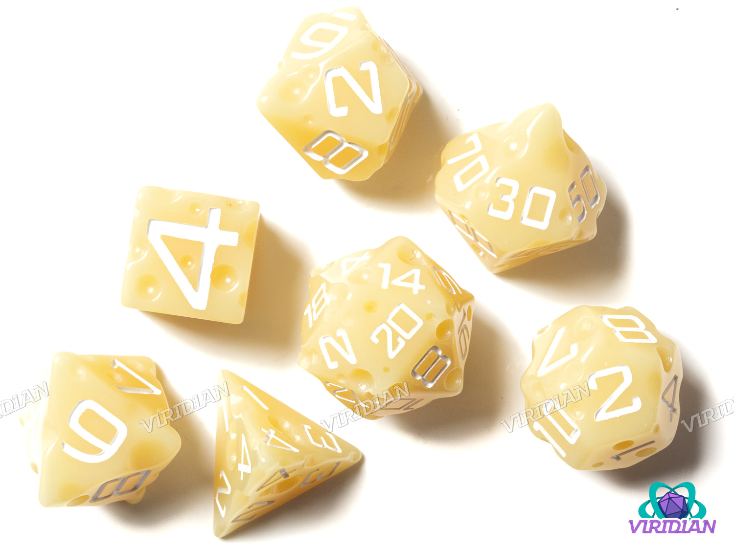Swiss Cheese | Dice, Cream-Colored w Swiss 