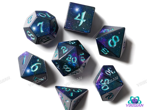 Full Art Dice Set: Stardust | Acrylic Polyhedral Dice (7)