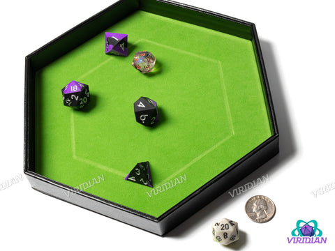 Double Hexagon Dice Tray w/ Lid | Tray, Mat, Storage Accessory
