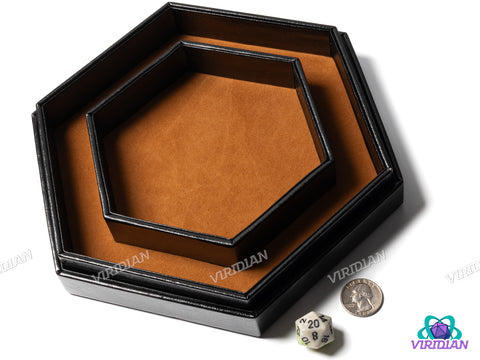 Double Hexagon Dice Tray w/ Lid | Tray, Mat, Storage Accessory
