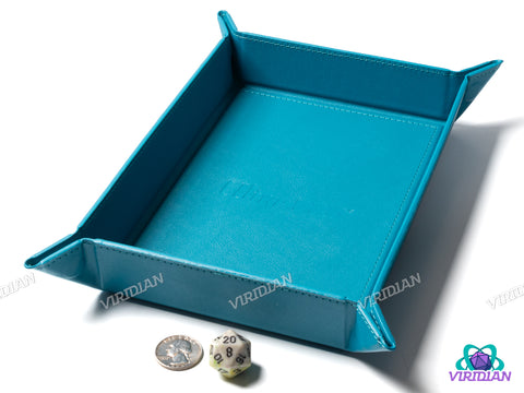 Rectangular Dice Tray | Foldable Magnetic Faux Leather Rolling Mat