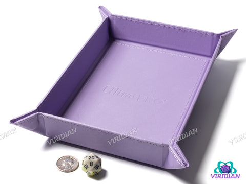 Rectangular Dice Tray | Foldable Magnetic Faux Leather Rolling Mat