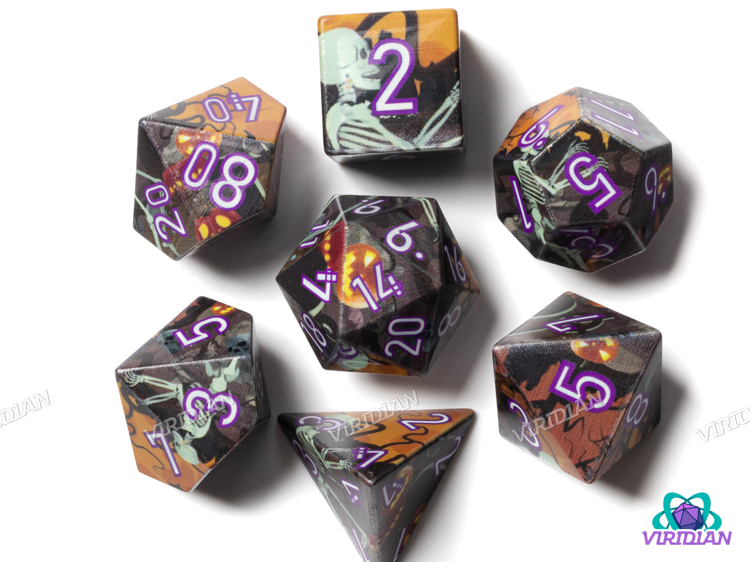 Halloween Print (B-Grade) | Acrylic Polyhedral Dice (7)