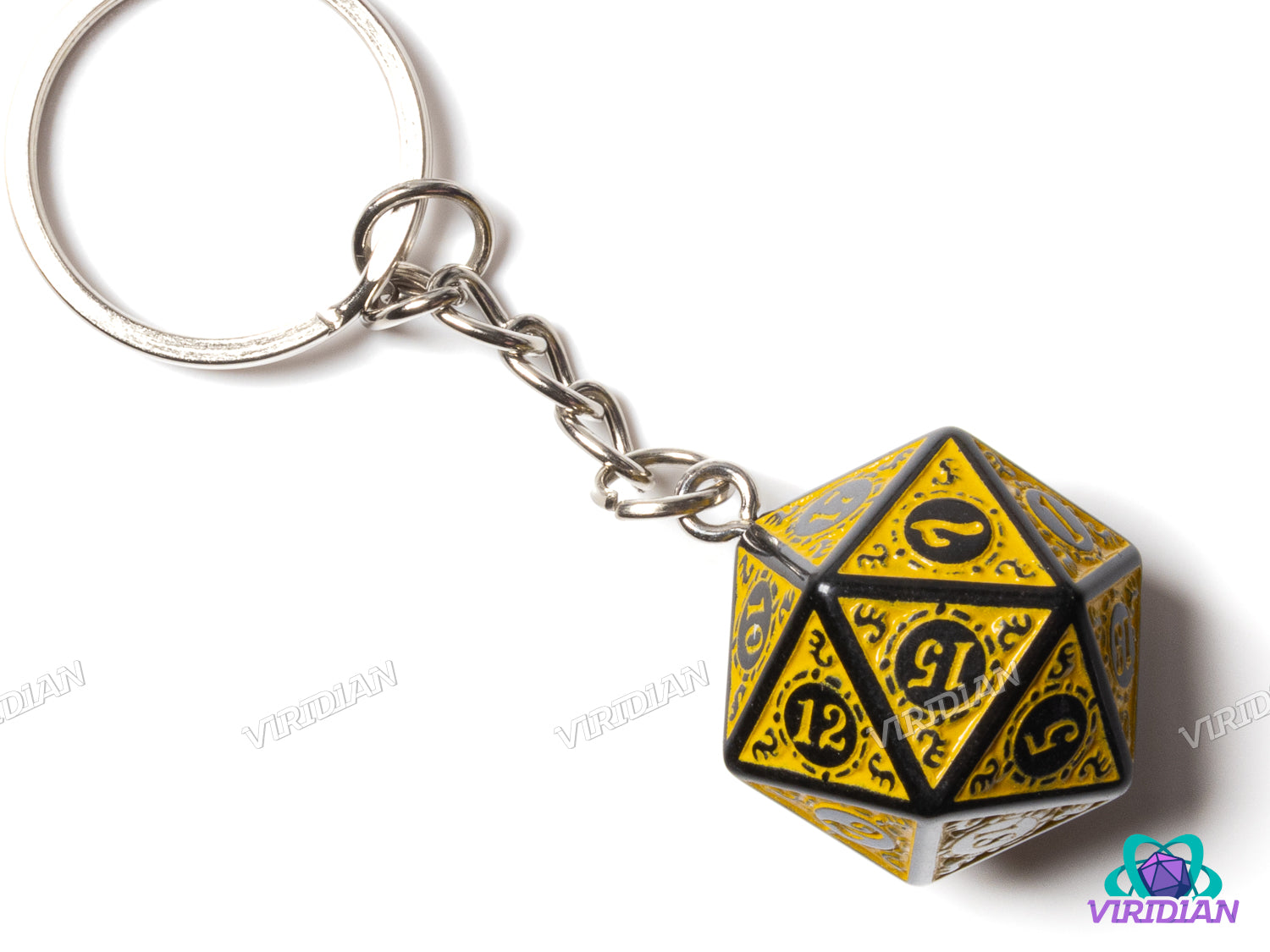 Roaring d20s Keychain | Acrylic D20 Dice Accessory (1)