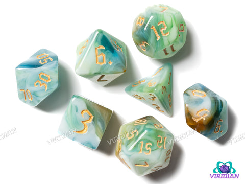 Mountain Rapids | Acrylic Polyhedral Dice (7)