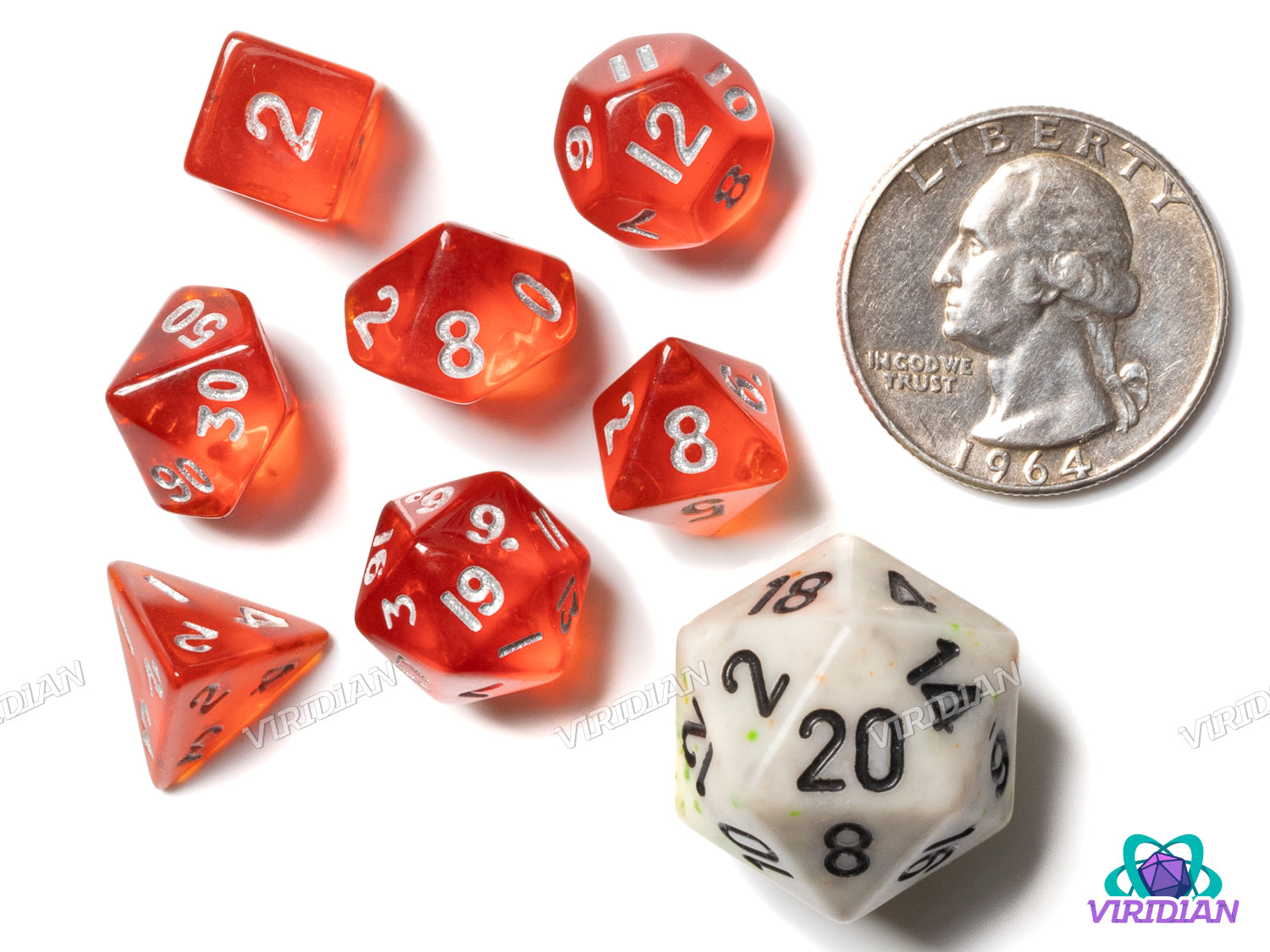 Mini Strawberry Jam | Acrylic Polyhedral Dice (7)