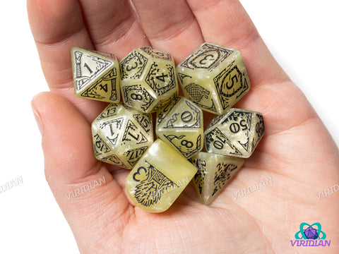 Game of Thrones: Stark Dice Set | Acrylic Polyhedral Dice (7)