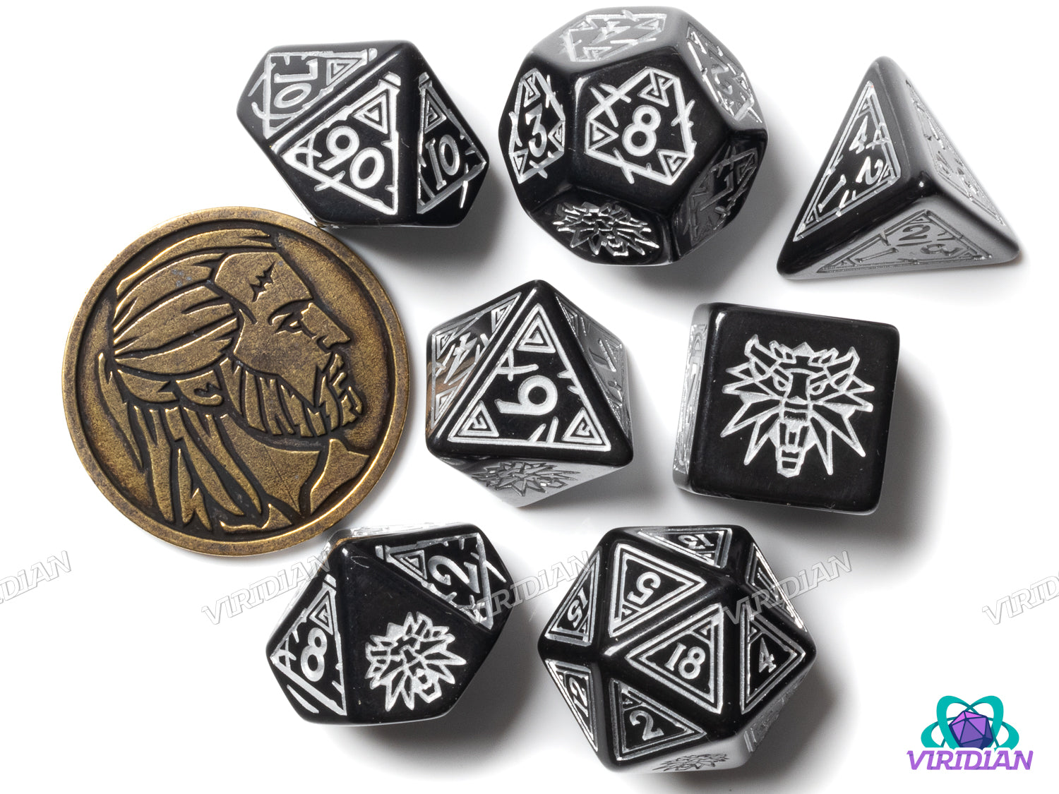 The Witcher: Geralt (Price of Neutrality) | Q-Workshop/Witcher-Themed Dice (7)