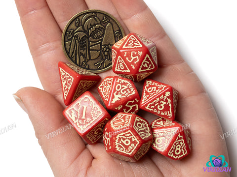 The Witcher Dice Set: Crones - Brewess | Acrylic Polyhedral Dice (7)