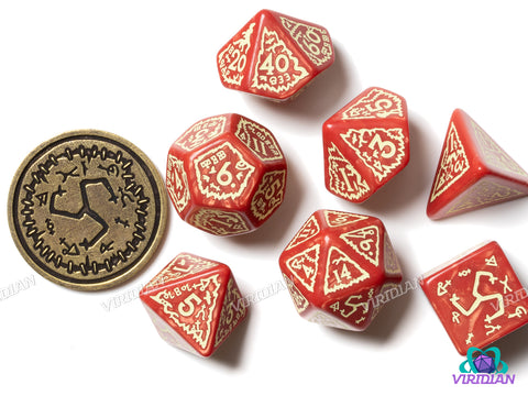 The Witcher Dice Set: Crones - Brewess | Acrylic Polyhedral Dice (7)
