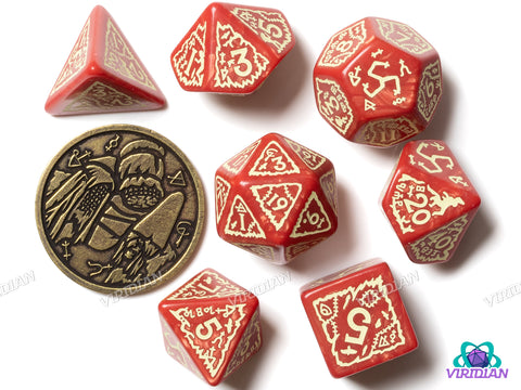 The Witcher Dice Set: Crones - Brewess | Acrylic Polyhedral Dice (7)