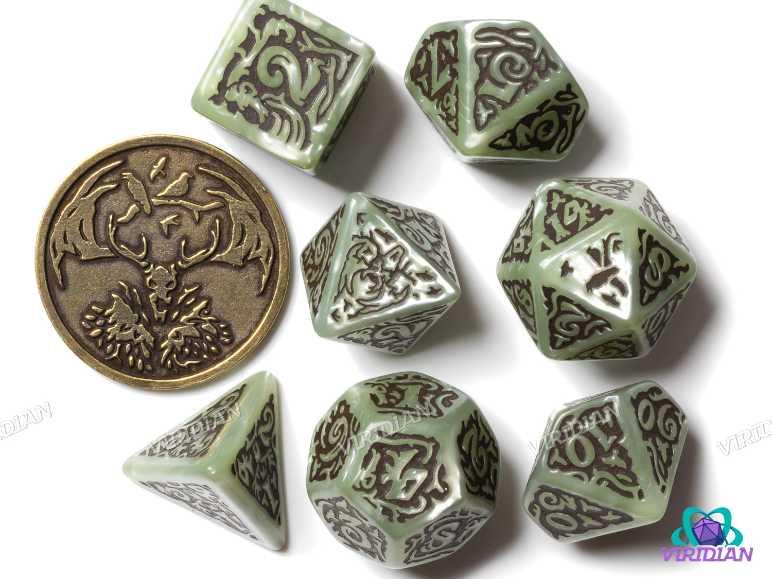 The Witcher: Leshen - The Totem Builder | Acrylic Polyhedral Dice Set (7)