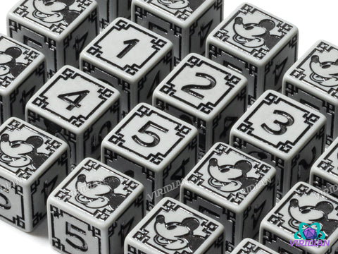 Riverboat Mouse Captain D6 Set (Gray & Black) (6) | 1928 Cartoon: 