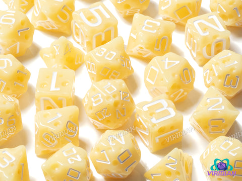 Swiss Cheese | Dice, Cream-Colored w Swiss 