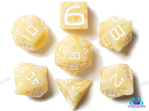 Swiss Cheese | Dice, Cream-Colored w Swiss 