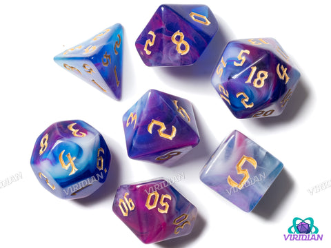 Galaxywine | Acrylic Polyhedral Dice (7)