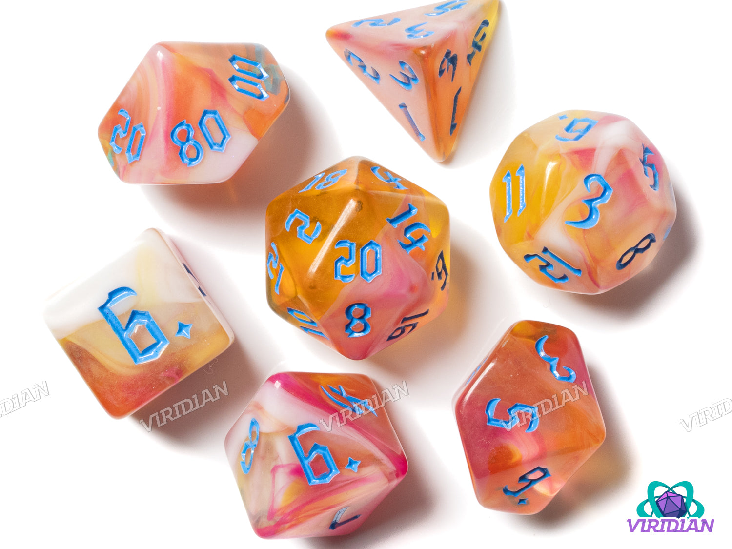 Tulip Appeal | Acrylic Polyhedral Dice (7)