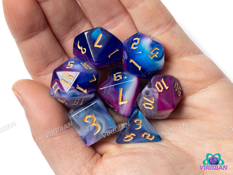 Galaxywine | Acrylic Polyhedral Dice (7)