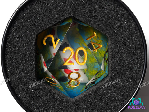 Lost Koi Aquarium (D20) | Giant 55mm Resin D20