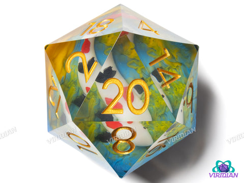 Lost Koi Aquarium (D20) | Giant 55mm Resin D20