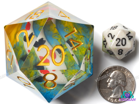 Lost Koi Aquarium (D20) | Giant 55mm Resin D20