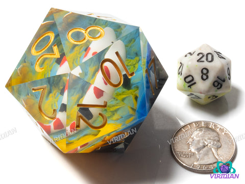 Lost Koi Aquarium (D20) | Giant 55mm Resin D20