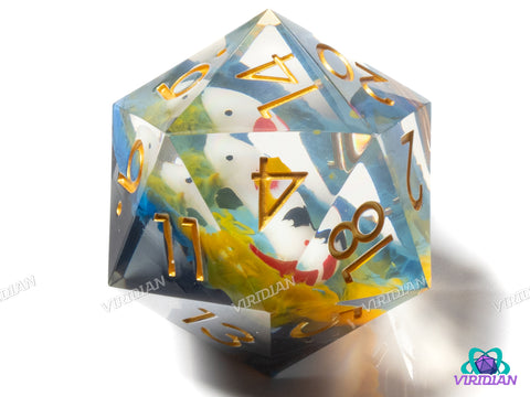 Lost Koi Aquarium (D20) | Giant 55mm Resin D20