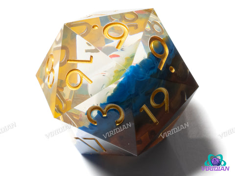 Lost Koi Aquarium (D20) | Giant 55mm Resin D20