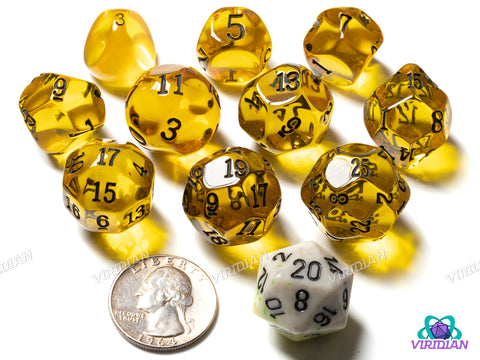 Honey Odd-Numbered Set (Odds & Strange Dice) | (10) Piece Acrylic Set