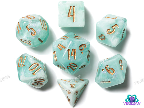 Blossom & Bloom: Chicory | Blackstone Bureau | Resin Dice Set (7)