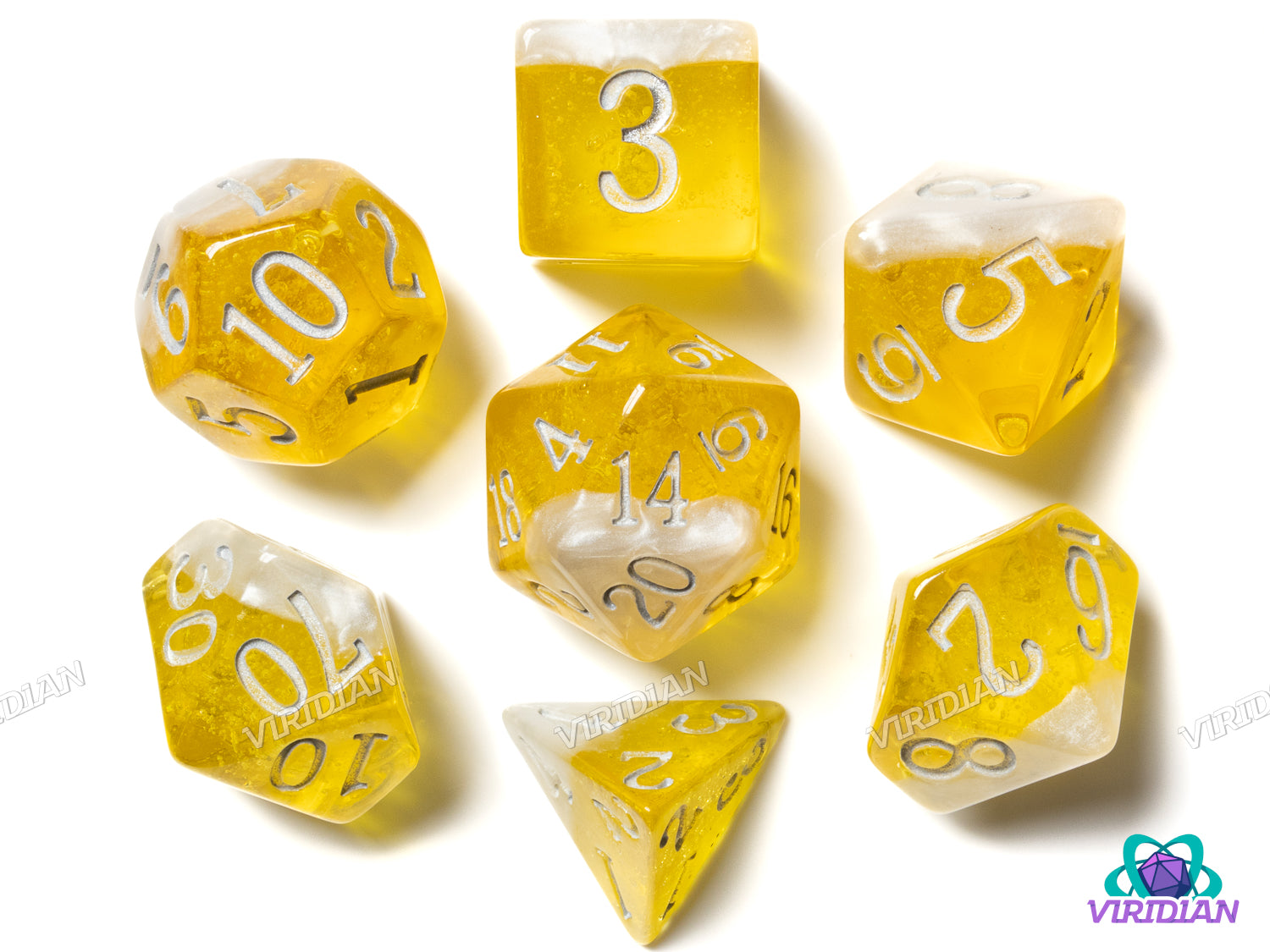 The Cheap Pilsner You Drank In Freshman Year (Dice Set) | Translucent Super Light Yellow Pee-Pale 