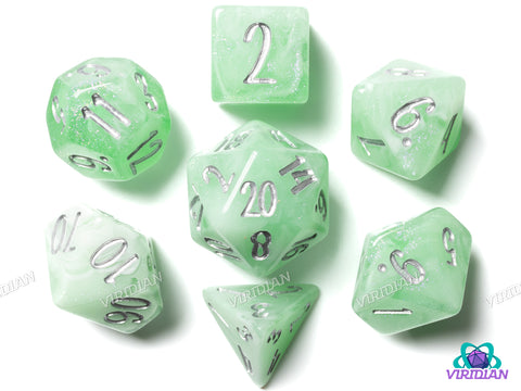 Blossom & Bloom: Vines | Viridian Dice X Blackstone Bureau | Resin Dice Set (7)