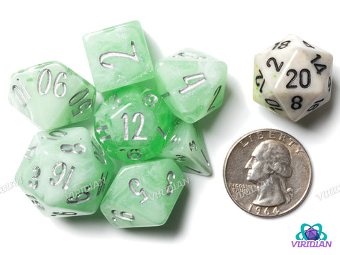 Blossom & Bloom: Vines | Viridian Dice X Blackstone Bureau | Resin Dice Set (7)