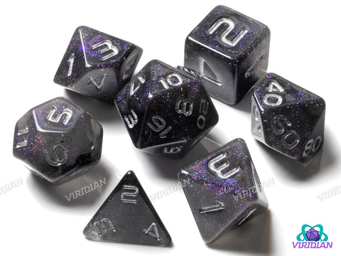 GALAXY: Vector (Silver) | Resin Polyhedral Dice Set (7)