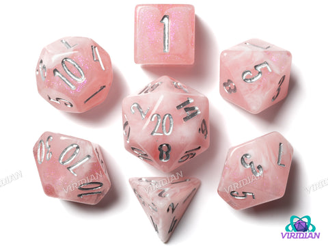 Blossom & Bloom: Gerbera Daisy | Blackstone Bureau | Resin Dice Set (7)