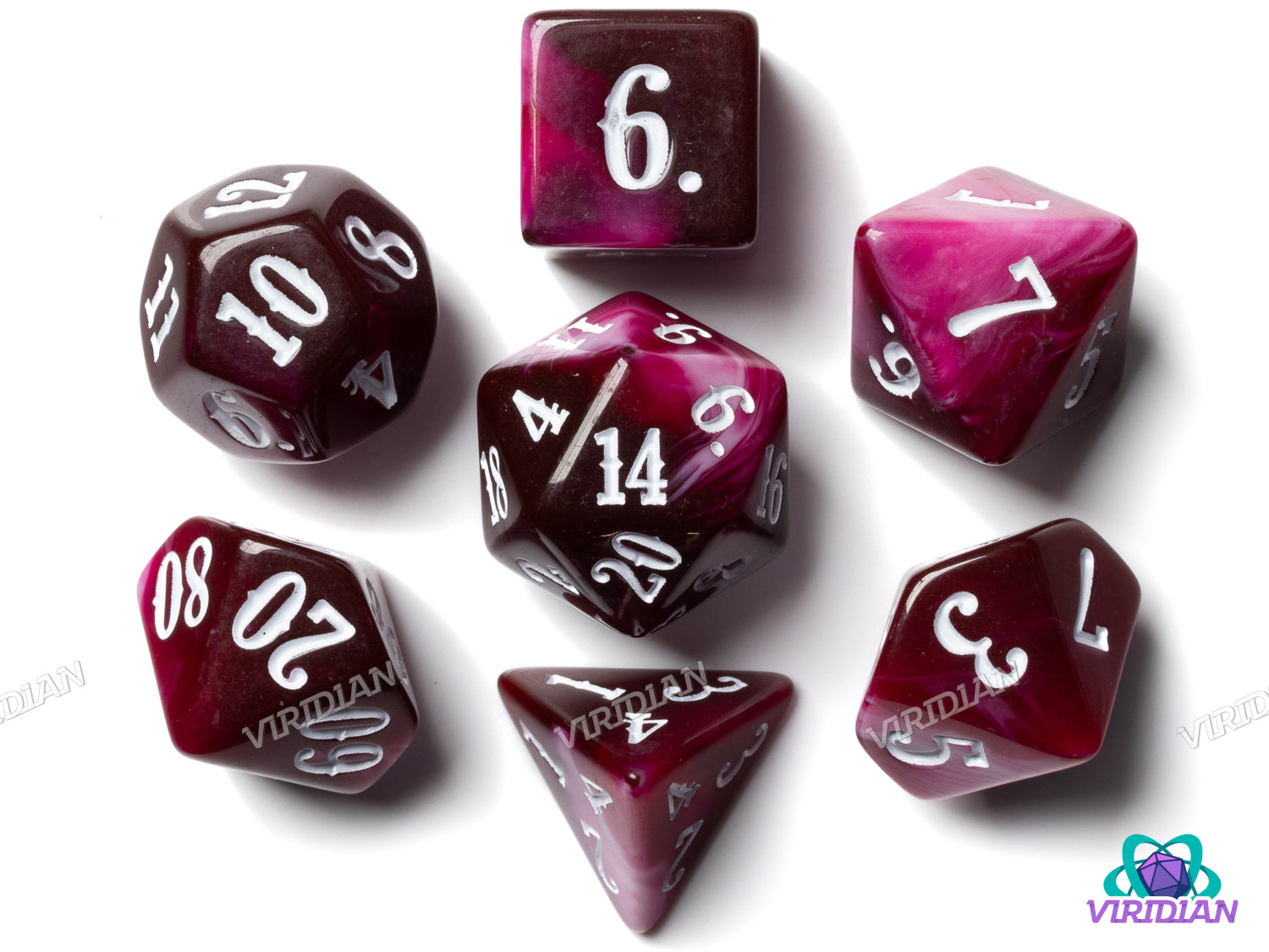Western: The Red Bandits | Resin Polyhedral Dice (7)
