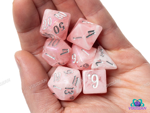 Blossom & Bloom: Gerbera Daisy | Blackstone Bureau | Resin Dice Set (7)