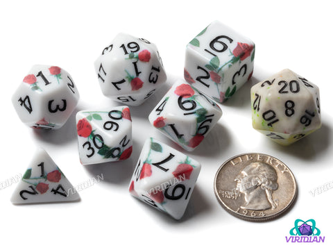 Encore! Rose Matte Print | Acrylic Polyhedral Dice (7)